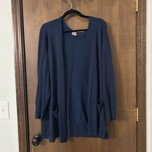 Terra & Sky Women's Navy Cardigan